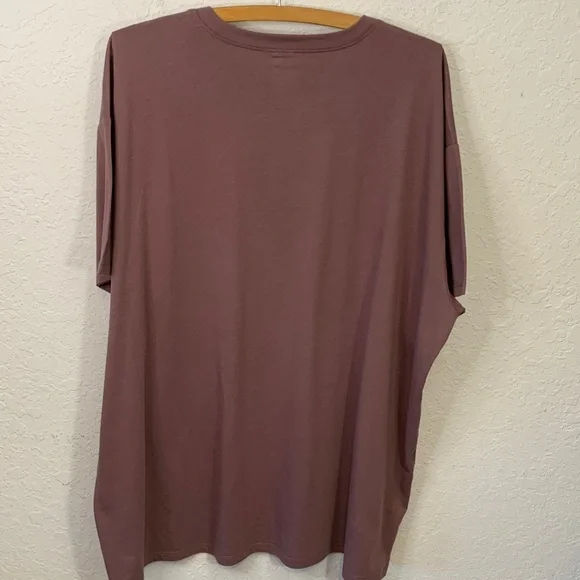 Journey Graphic Men's Oversized T-Shirt - Mauve - Picture 4 of 4